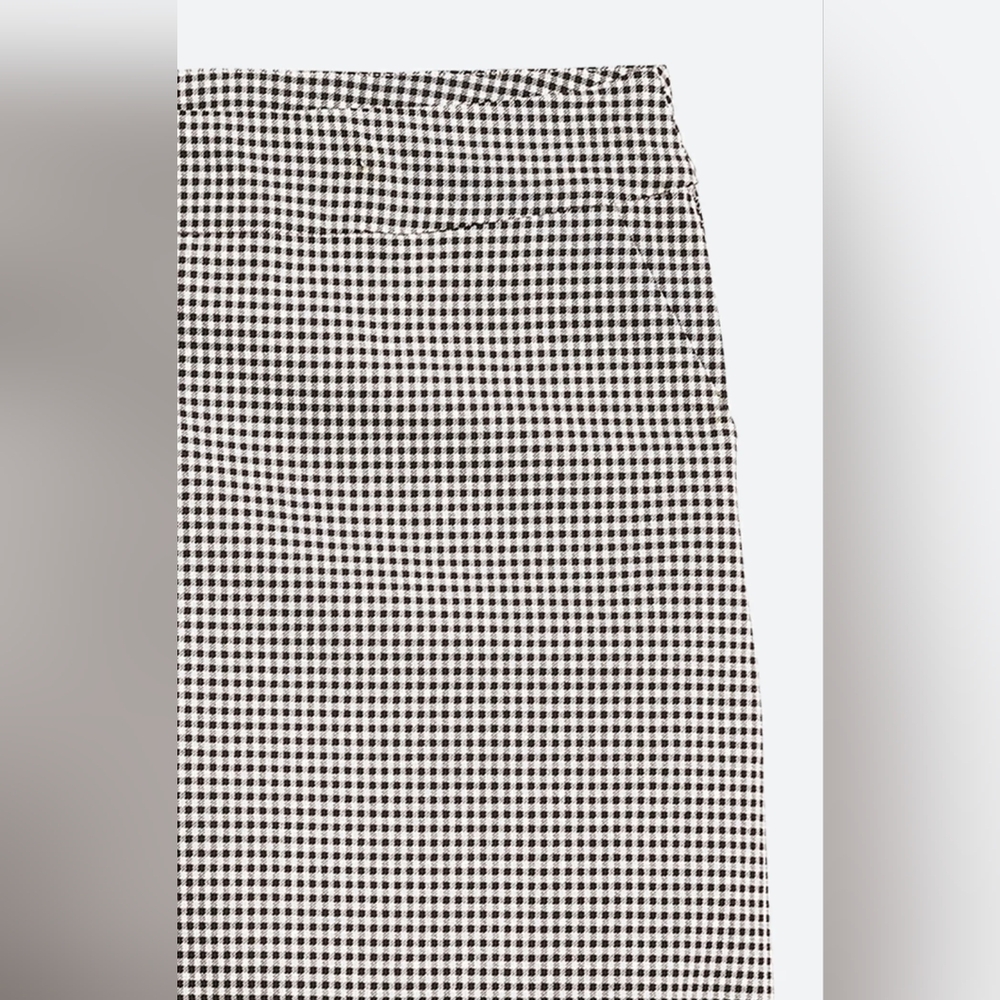 Tribal Scalloped Hem Gingham Plaid Skort - Picture 6 of 6